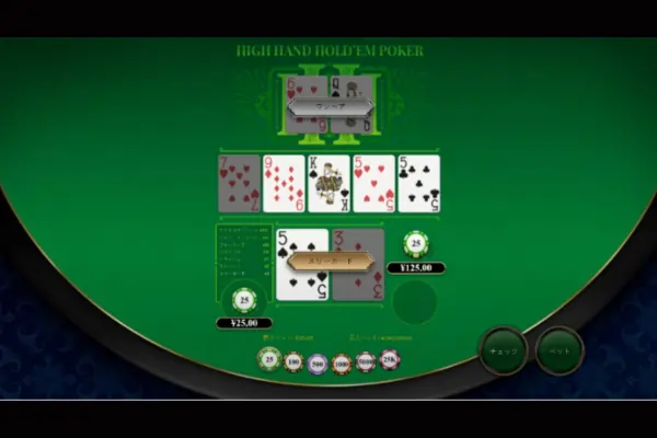 ハイアンドホールデムポーカー: 遊び方解説画像