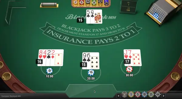 ヨーロピアン・ブラックジャック MH