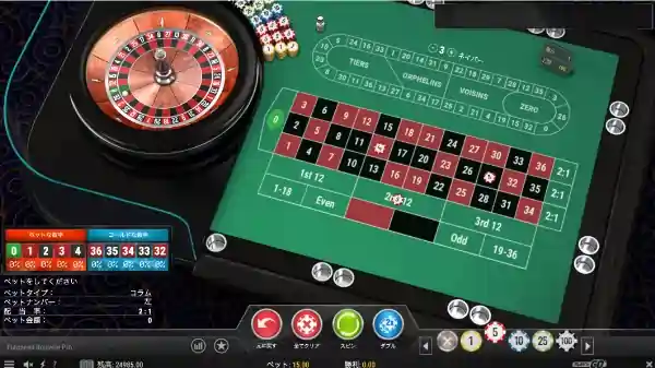 ヨーロピアンルーレットプロの遊び方説明画像