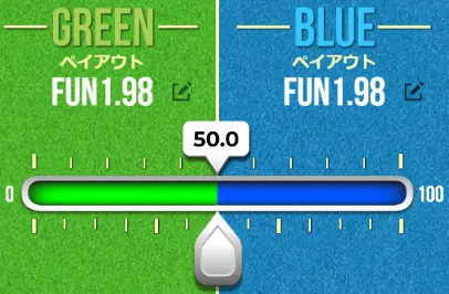 100ビットダイスのターゲットを設定