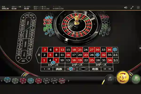 レッドタイガーズルーレットの遊び方説明