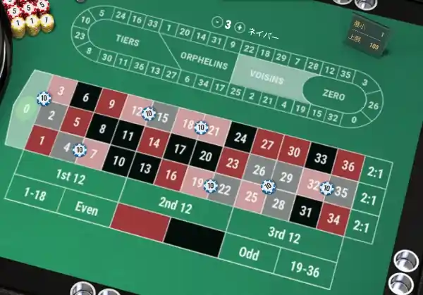 ヨーロピアンルーレットプロのコールベットの説明画像2