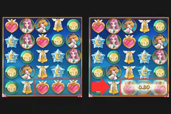 ムーンプリンセス100: ワイルドシンボルの出現条件