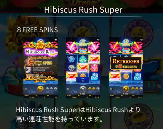 ハワイアンドリームのハイビスカスラッシュスーパー